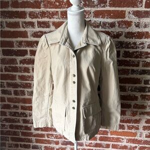 Y2K vintage neutral fitted lightweight jacket / shacket